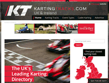Tablet Screenshot of kartingtracks.com